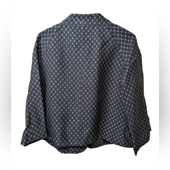Michael Kors Mad Men Metallic Swing Jacket polkadot size 8 NWOT - Picture 2 of 8